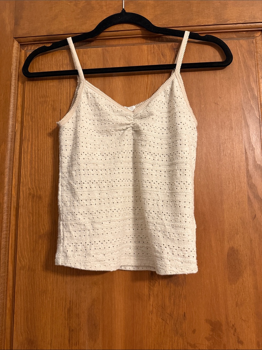 BB Dakota by Steve Madden Cream Crochet Eyelet Cami